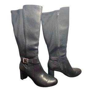 Women's Abella Megan Boot True Comfort Size 7.5M Tall Black‎ Below Knee